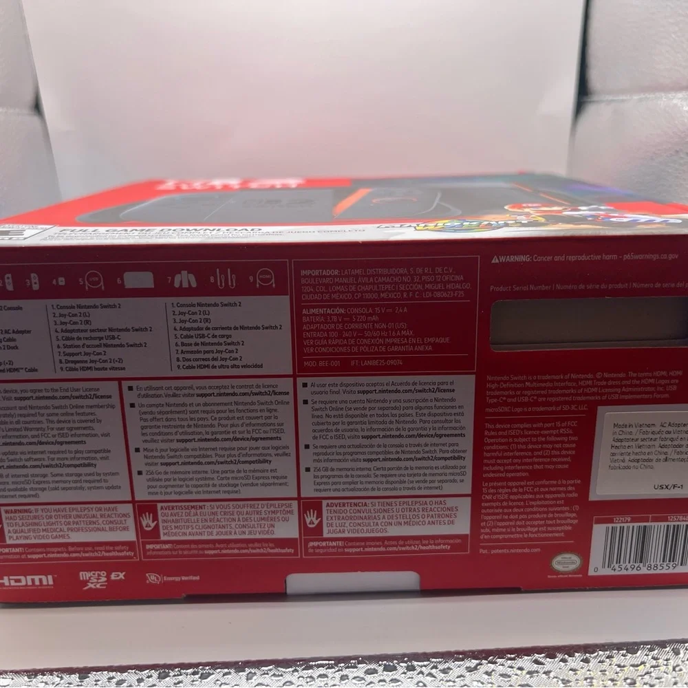 Like New Empty Nintendo Switch 2 Box Prank Gift
